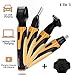 Produktbild Nasenhaarschneider, 4 in 1 Hautfreundlicher Gesichtsreiniger Augenbrauenrasierer Bartrasierer Sideburn Clipper Achsel Entfernung Pflegeset für Herren Damen USB wiederaufladbar (Geschenk Base Support) (Gold)