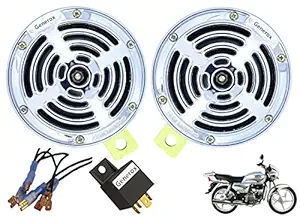 Generox Super Sonic Horn with 30Amp Relay and Connecting Wire for Hero Splendor Plus Scooter