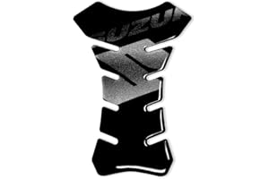 4R Quattroerre.it 18083 Tankpad 3D Motorrad Tankschutz Suzuki, Schwarz, 13 x 19 cm