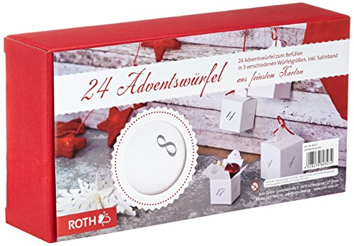 Preisvergleich Produktbild Roth 80327 Adventskalender 24 Adventswrfel zum Befllen