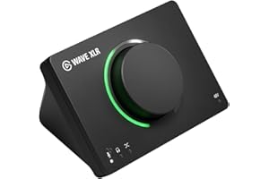 Elgato Wave XLR MK.2, USB-ljudgränssnitt och DSP-mixer | 80 dB förstärkning, inbyggda rösteffekter, LED-nivåfeedback, touch mute, ultralåg latens, Stream Deck