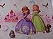 Disney voile net curtain panel - SOFIA THE FIRST - width 150cm/59" x drop 155cm/61"