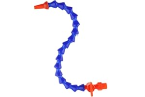 ChgImposs Manguera flexible de tubo de refrigerante de aceite de agua de 1/4 pulgadas, boquilla redonda, tubo de enfriamiento de plástico ajustable con interruptor para máquina CNC/fresado/torno