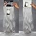 24 inches(61cm) Long Curly Wavy 8 Piece Full Head 18Clips Womens Ladies Girls Clip in Hair Extensions