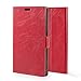 Produktbild Sony Xperia XR Hülle L2W Leder-Mappen-Kasten Premium-PU-Leder-Buch-Art-Schlag-Abdeckungs-Fall mit Karten-Slot und mitgelieferte Display Protecto für Sony Xperia XR (5,1 Zoll) - Rot
