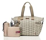 Babymel Wickeltasche Evie Floral Dot Grey BM9397