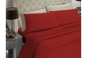 BANZAII TEXTILE INNOVATOR ONLINE Banzaii Completo Lenzuolo Matrimoniale, Bordeaux 100% Microfibra Made in Italy, Lenzuolo Sopra 240 x 290 cm, Lenzuolo Sotto 160/170 x 190/200 x 25 cm, 2 Federe 52 x 82 cm