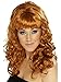 Produktbild Perücke Kupfer Lockenperücke 70er Perrücke Kostüm Damenperücke rot rote