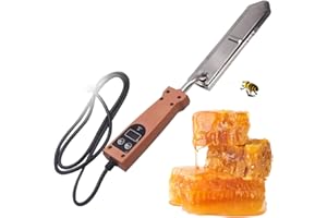CYTBEK Electric Honey Uncapping Knife, Beekeeping Tools, 50-180℃ Temperature Control Honey Uncapping Hot Knife, with Memory Function Beekeeping Stainless Steel Tools Extractor Equipment Beekeeping Tools