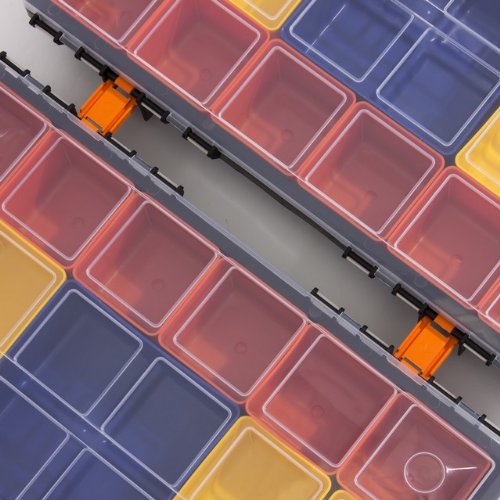 Prosperplast Sortimentskästen Kleinteilmagzine 22 Boxen herausnehmbar Turbo, 1 Stück, NOR DUO NORP14DUO - 5