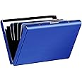 Stealodeal Premium RFID Blocking Credit/Debit Metal Card Holder (Pack of 1) (6Slot Blue)