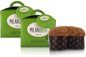 VERGANI IL PANETTONE DI MILANO DAL 1944 2 piezas Vergani Pastel de Navidad Vegano Clásico 750g. MILANOVEG