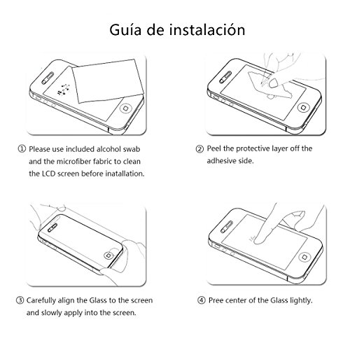 (2 Stück) Huawei Honor 6X Schutzfolie displayschutzfolie banqiao Panzerglas Schutzfolie Gehärtetem Glas Schutzfolie für Huawei Honor 6X (kratzfest Kristall-klar und Bläschenfrei) - 7