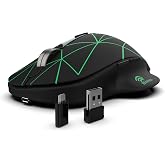 Inca-INCA IWM-551 Rechargeable 4 Led illuminated Silent Wireless Mouse (Sessiz) Micro Usb kablo USB+ Type C desteği &ccedil;ift alıc