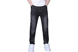 YoungSoul Jungen Jeanshosen - Jeans mit Abschürfungen - Kinder Hose mit elastischem Bund Gr. 128-176