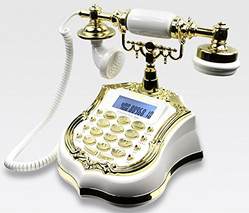 spécifications Hôtel de style européen Guesthouse Home Retro Téléphone fixe Antiques Craft Téléphone ( couleur : Blanc )