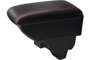 YJYWZH per Peugeot 2008/208 Braccioli 2019 2020 2021 2022 2023 2024 Bracciolo Doppio Strato Centrale Console vano Nero