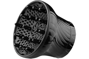 Aiweijia Diffuseur de cheveux, Diffuseur réglable pour sèche-cheveux pour les cheveux bouclés, épais, ondulés et naturels. Diffuseur professionnel pour sèche-cheveux