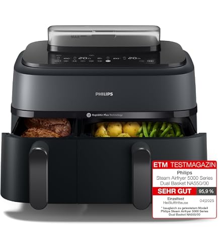 Friteuse à air Moulinex EZ245B20 / Sans huile / 1500 W / Capacité 5 L pas cher Friteuse à air Moulinex EZ245B20 / Sans huile / 1500 W / Capacité 5 L pas cher