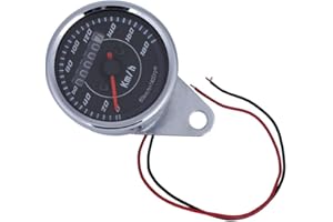 KIMISS Motorrad-Kilometerzähler, Zweifarbiger LED-Tachometer, Zweifarbiger LED-Tachometer km/h für Motorräder