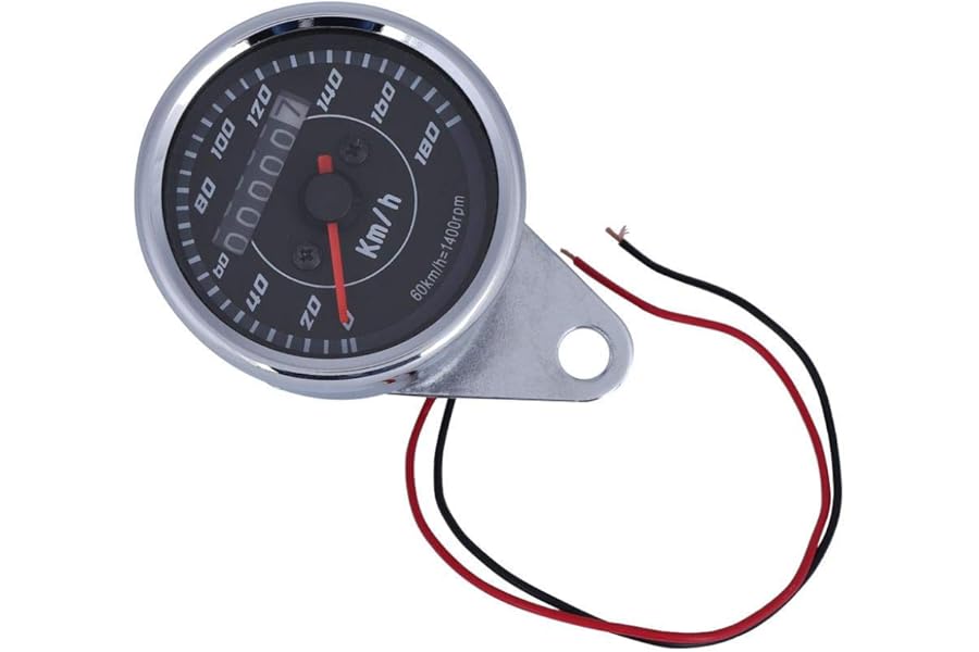 LED Light Odometer iversal Stainl Steel Dual-Color Display meter for Motorcycle – Enhanced Night Visibility & Stylish Design