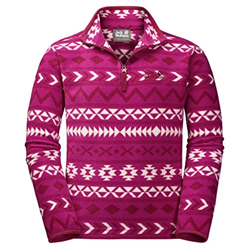 Preisvergleich Produktbild JACK WOLFSKIN Fleecepulli K INUIT PULLOVER, fuchsia allover, 104, 1606262-7687104