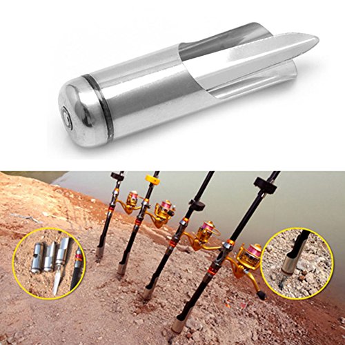 Preisvergleich Produktbild Angeln Halterung, Bank grundgestänge Halter, Aluminium zusammenklappbar einfach Stockhalterung