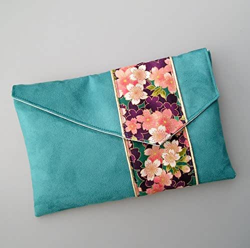 pochette bleu canard