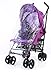 ZETA VOOOM - Plum Dots with Rain Cover + Deluxe 2in1 footmuff liner zip off padded plum