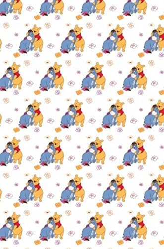 Fat Quarter Disney Pooh and Eeyore 100 % Cotton Quilting Fabric Craft Cotton