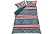Stars and Stripes Multicoloured Bedding Set - Kingsize.
