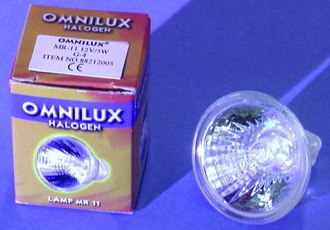 Preisvergleich Produktbild OMNILUX MR-11 12V / 5W G-4 für Zimmerbrunnen Grottenbuddha