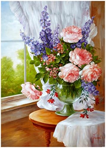 decorative painting the living room/Modern European flower box bed murals/ porch bedroom paintings/ sofa wall paint-B 60x90cm(24x35inch)