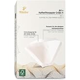 Tchibo 4 Numara (B&uuml;y&uuml;k Boy) Filtre Kahve Kağıdı 80'li Beyaz