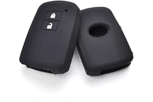 Happyit Silicone Car Key Case Cover for Toyota Auris Camry RAV4 Avalon Yaris Verso 2012-2018 2 Button Keyless Shell Holder