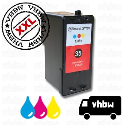 vhbw Cartouche Remanufacturée pour LEXMARK n° 35 / 33 couleur 15ml
