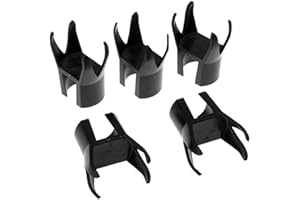 HISTAR 5pcs Pelota de Golf Recoger Retriever Putter Grip Dedo Goma Picker 4-Prong Pick Up Herramienta Negro