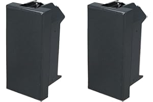 A2ZWORLD SANDASDON SD20000 2 Tapas para llaves 1M tapa ciega con Bticino Axolute compatible (Negro)