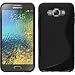 Produktbild PhoneNatic Case für Samsung Galaxy E7 Hülle Silikon schwarz S-Style Cover Galaxy E7 Tasche + 2 Schutzfolien