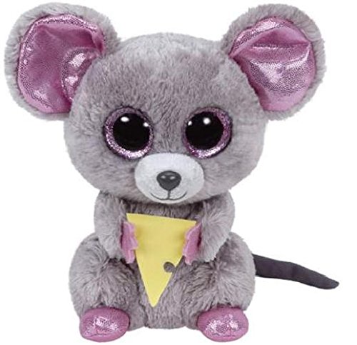 Preisvergleich Produktbild Plüschfigur Maus Squeaker TY 7136192 15cm mit Käse
