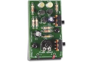 Whadda Kit de soudage éducatif, Stroboscope avec Deux LED Blanches