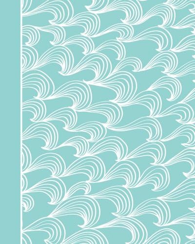 Customizable Journal, Planner or Notebook with Dot Border Guide, Aqua Wave Design Cover: Customize Blank Pages to Create Unique Journals, and Bespoke ... & Sketchbooks (Arty Outlines Journals)