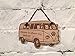 Produktbild VW Volswagen Camper Van T1 Laser Schild mit Gravur mit Zitat, "Home is where you park it."