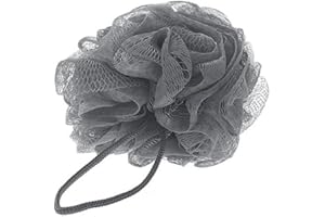 Seifschwamm, Kosmetex Mesh Duschschwamm, Badeschwamm zum Einseifen, Peelingschwamm, Grau