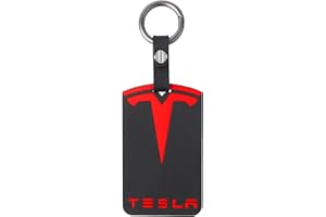 LUXOPALOPI Key Card Holder for Tesla, Silicone Key Protector Compatible with Tesla Model Y/3, Model S/X, Tesla Key Protector Cover Accessories Key Chain