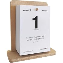 Calendario Permanente 2026 Con Frasi Motivazionali - Decorazione Da Scrivania Per Casa E Ufficio, Citazioni Positive Giornaliere