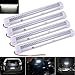 Produktbild Innenbeleuchtung, 72 LED-Auto-Innenbeleuchtungs-Stab-Lampe 12V ON/OFF-Schalter für Auto-Reisemobil-Bus-Wohnwagen-Boot Reisemobil-Küche-Badezimmer (Weiß 4pcs)
