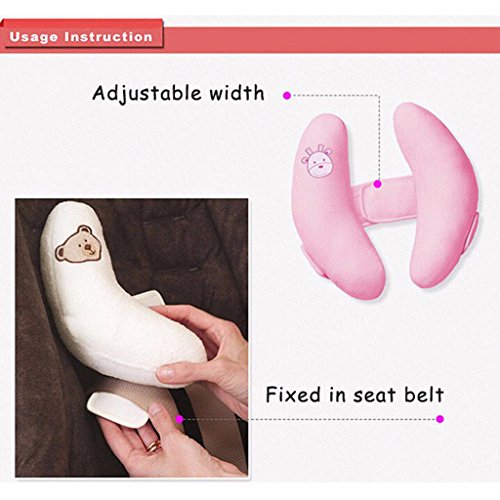 GudeHome Baby Auto Kinder Nackenkissen für Kinderautositze Kinderwagen Reise Kissen Kopfkissen Nackenstütze Kopfkissen Nackenstützen - 5
