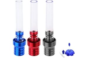 YATEICBC Tube de bouchon de réservoir 3 pièces, tuba de bouchon de carburant, valve d'échappement universelle de tuba de motocross pour réservoir de carburant, moto, moto tout-terrain, 3 couleurs