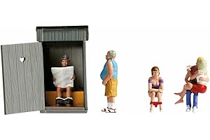 Noch - 15560 - Modélisme Ferroviaire - Scènes Aux Toilettes - 5 Figurines + Accessoires